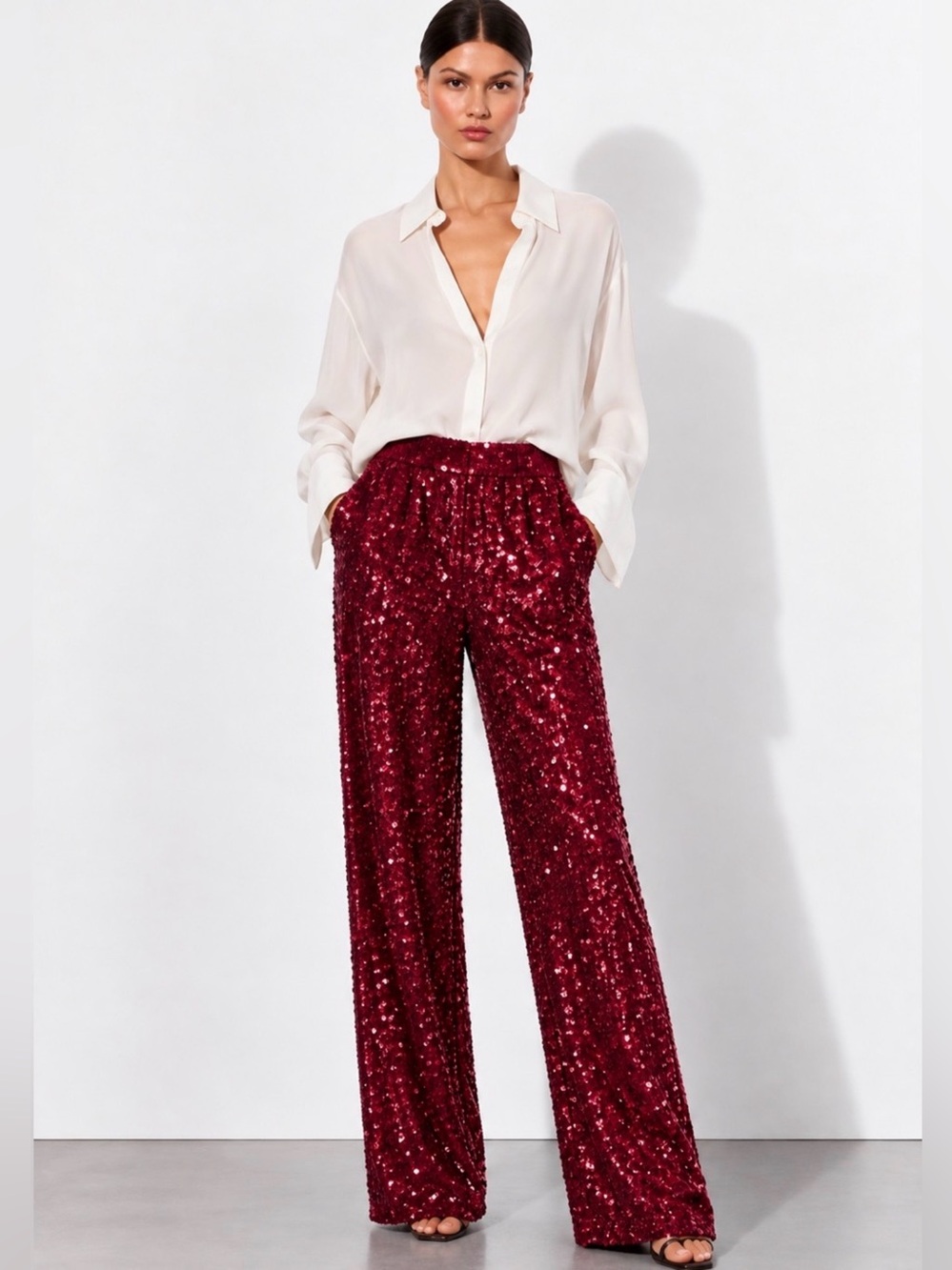 🆕 Vince Camuto | Sequin Wide Leg Pants